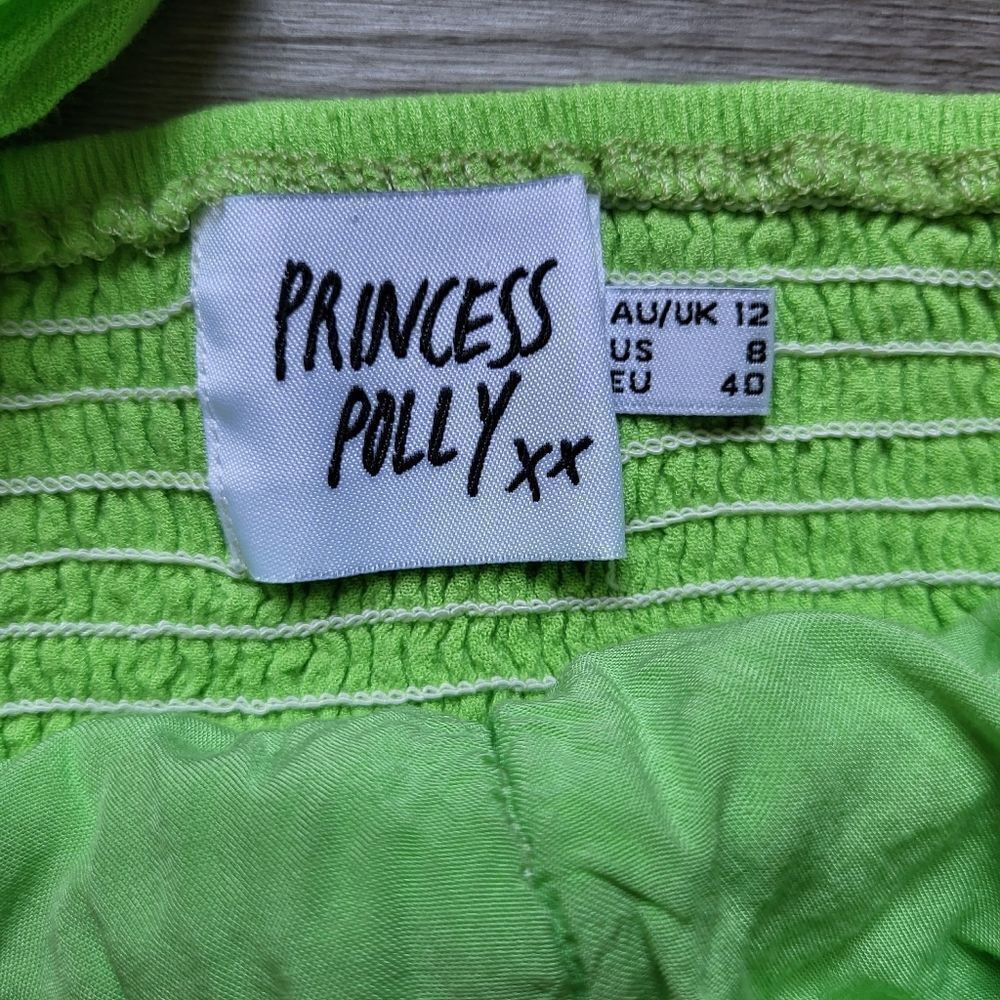 Princess Polly Green Y2K Crop Top - Picture 6 of 10